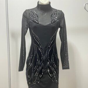 GUESS Sequin Dresses in black